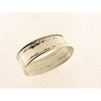 Servilletero plata oval