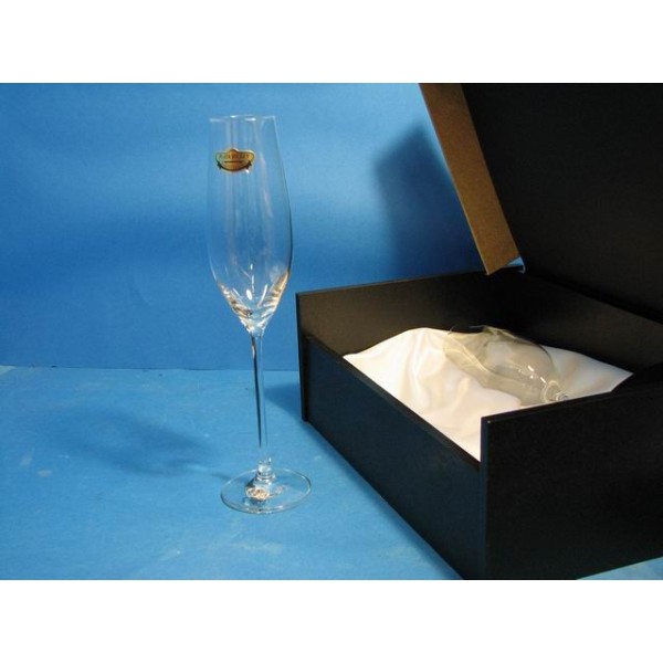 2 copas cristal champan c/baul
