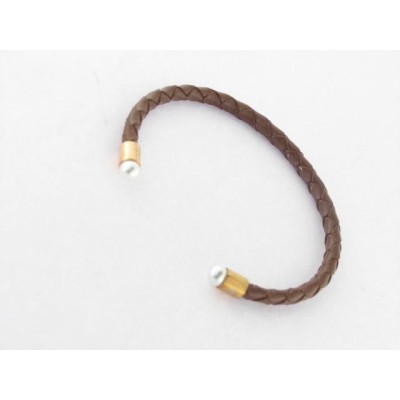 Viceroy pulsera aro piel acero