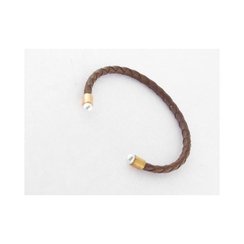 Viceroy pulsera aro piel acero