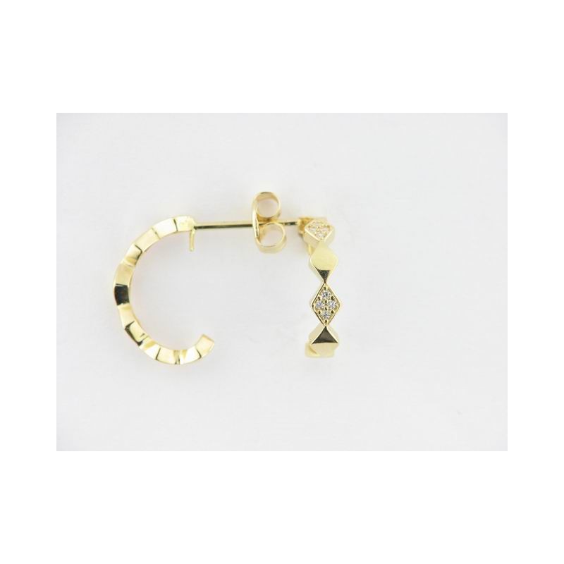 Pendientes Aro Oro Piedras