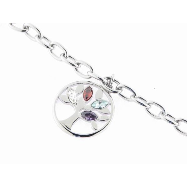 Lotus Pulsera Acero Piedras