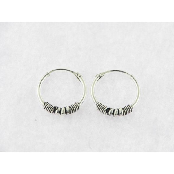 Pendientes aro plata