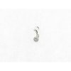 Lotus charm plata piedras