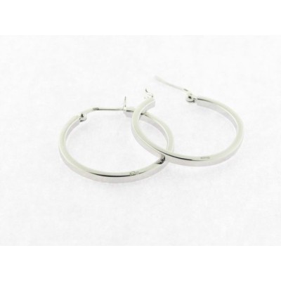 Lotus Pendientes Aro Plata