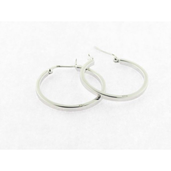Lotus Pendientes Aro Plata