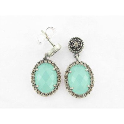 Raive Pendientes Plata Piedras