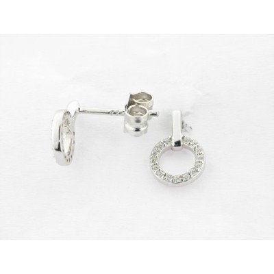 Pendientes plata zirconitas