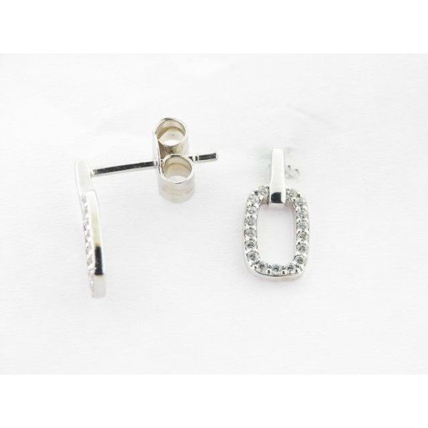 Pendientes plata zirconitas