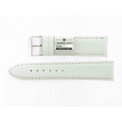 Correa 22 mm Becerro Clasico Sport Blanco
