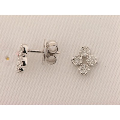 Pendientes Oro Blanco Diamantes
