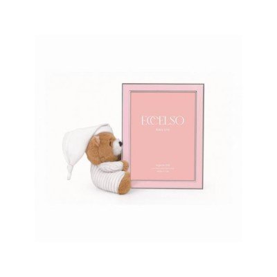 Marco infantil rosa osito