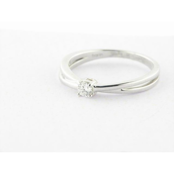 Sortija Oro Blanco Diamante