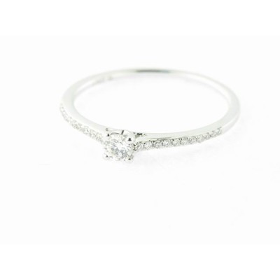 Sortija Oro Blanco Diamantes