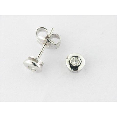 Pendientes Oro Blanco Diamantes