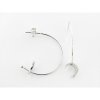 Lineargent pendientes aro plata circonitas