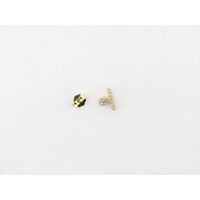 Lineargent piercing plata chapada circonitas