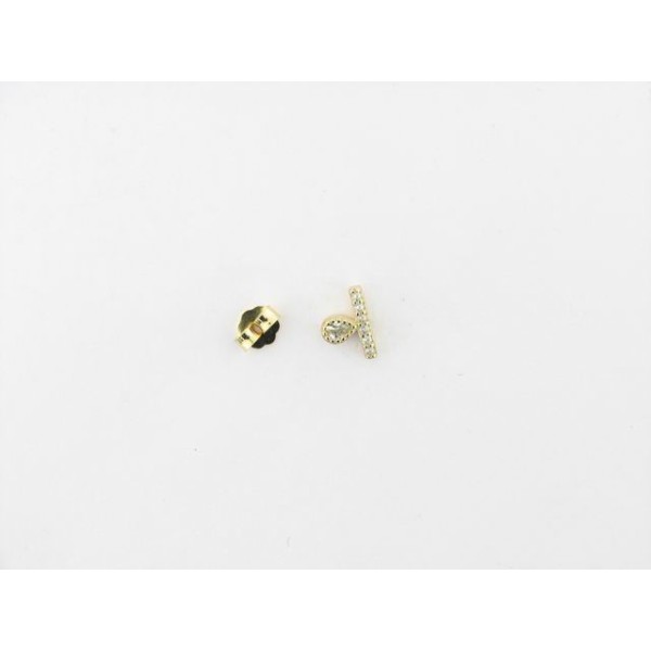 Lineargent piercing plata chapada circonitas