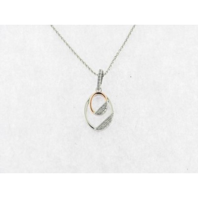 Lineargent colgante plata circonitas