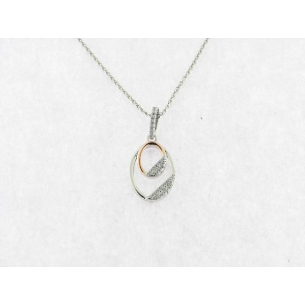Lineargent colgante plata circonitas