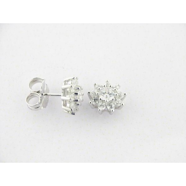 Camaleoni Pendientes Plata Zirconitas