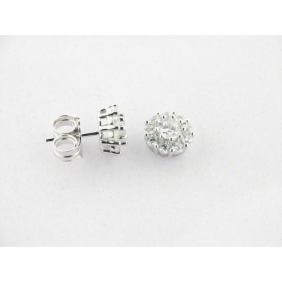 Camaleoni Pendientes Plata Zirconitas