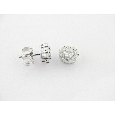 Camaleoni Pendientes Plata Zirconitas