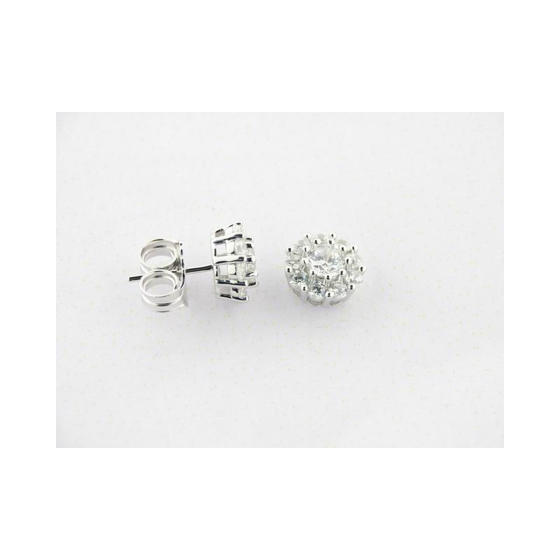 Camaleoni Pendientes Plata Zirconitas