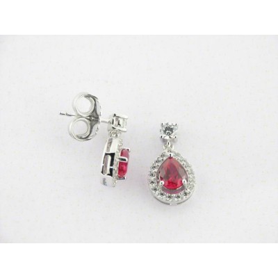Camaleoni Pendientes Plata Piedras