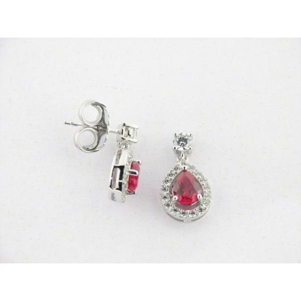 Camaleoni Pendientes Plata Piedras
