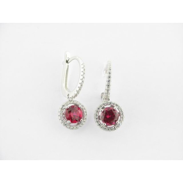 Camaleoni Pendientes Plata Piedras