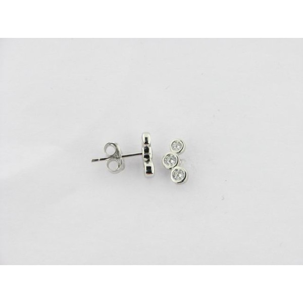Lotus Pendientes Plata Piedras