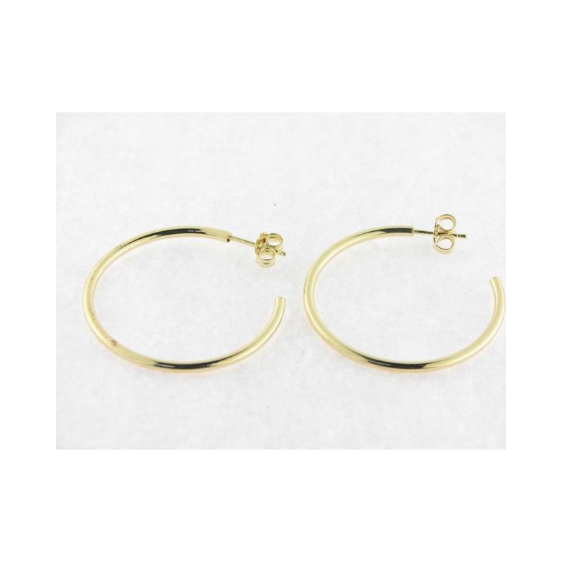Naiomy Pendientes Aro Plata Dorada