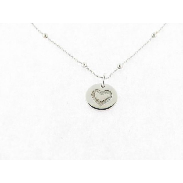 Naiomy colgante plata piedras con cadena