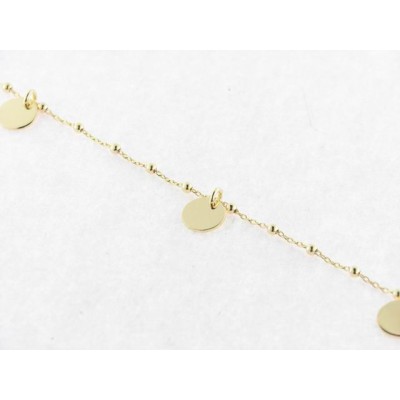 Naiomy pulsera plata chapada