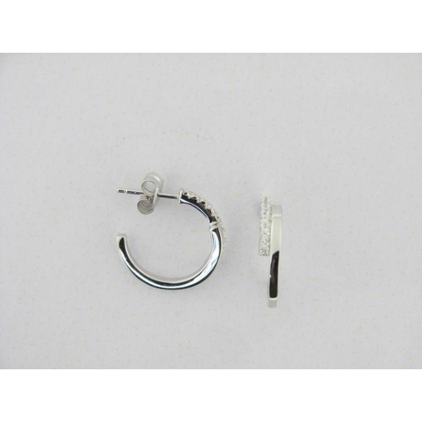 Naiomy pendientes aro plata piedras