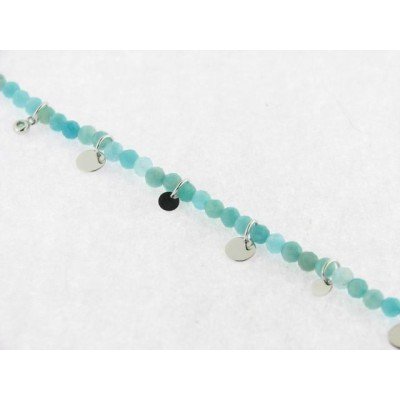 Pulsera plata piedras