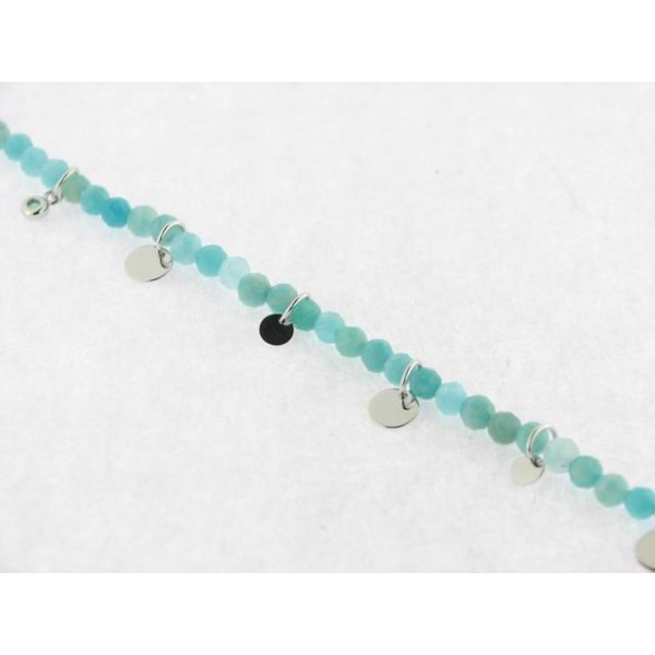 Pulsera plata piedras