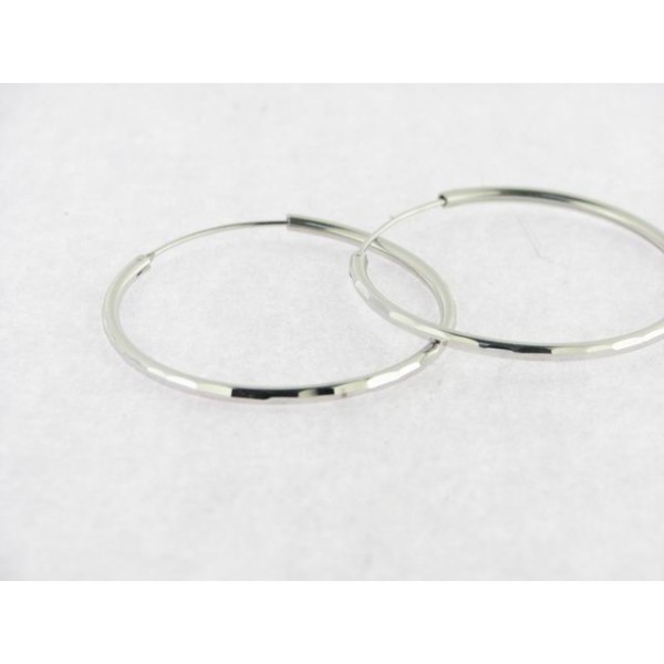 Pendientes aro plata