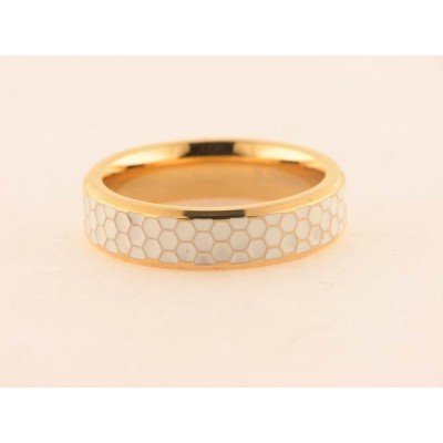 Lotus Anillo Acero Chapado