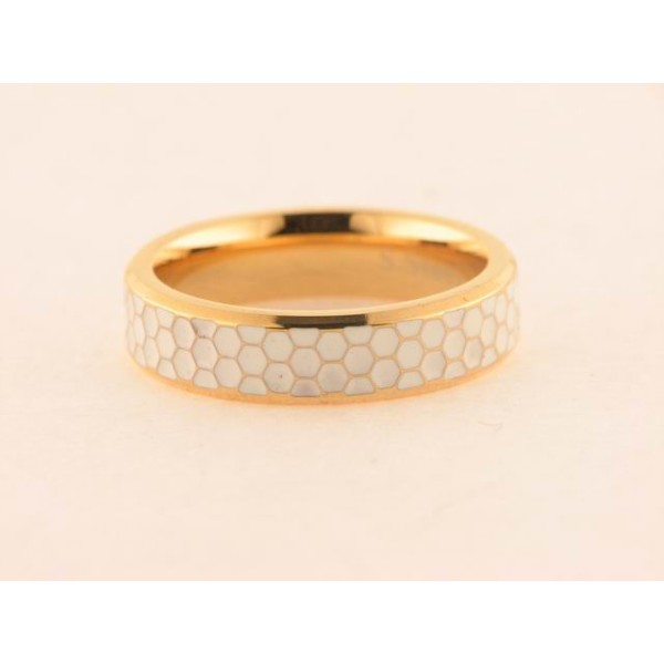 Lotus Anillo Acero Chapado