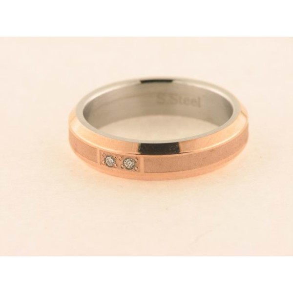 Lotus Anillo Acero Chapado