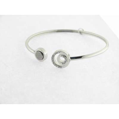 Lotus Pulsera Aro Piedras