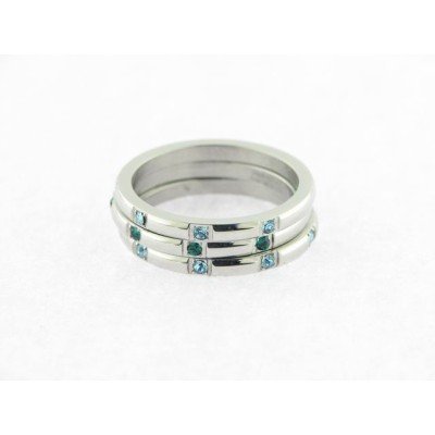 Viceroy anillo acero circonita