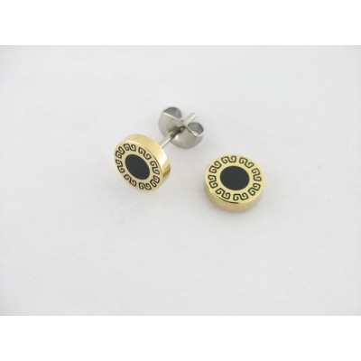 Lotus pendientes acero chapado