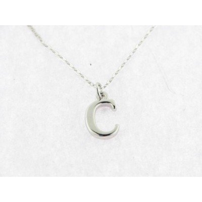 Colgante letra "c" plata