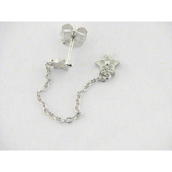 Lotus Plata Piercing con Cadena