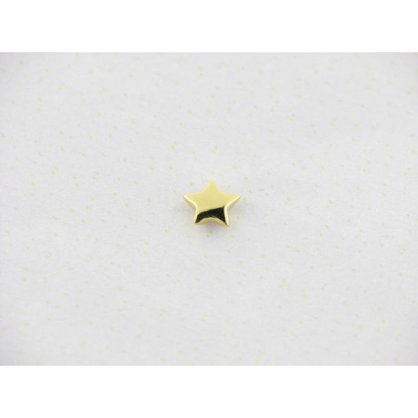 Lotus piercing plata chapada