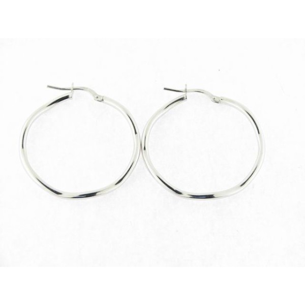 Pendientes aro plata