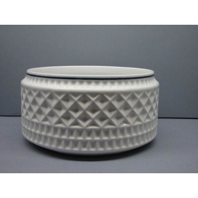 Ensaladera Portomarínico blanco filo azul